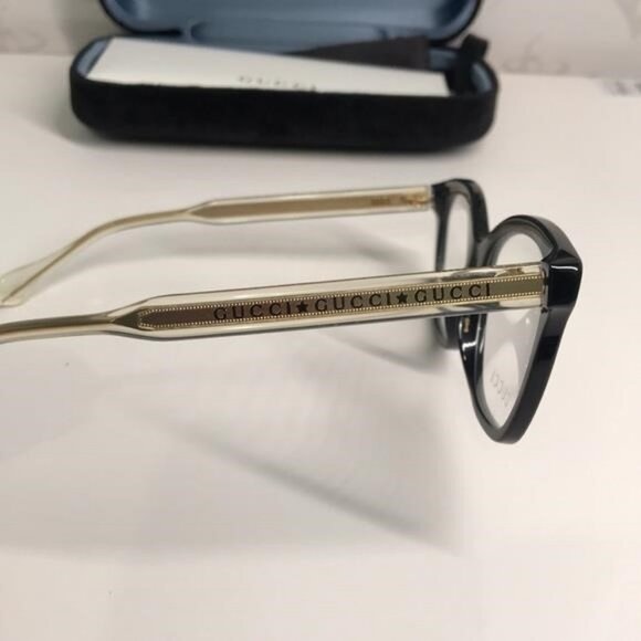 ✨ Luxury New Authentic Gucci GG0566O 001 Black Square Eyeglasses ✨ - Picture 13 of 13
